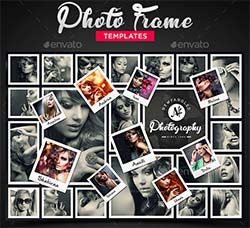 10个高品质的图片混排框架模板：Photo Frame Templates